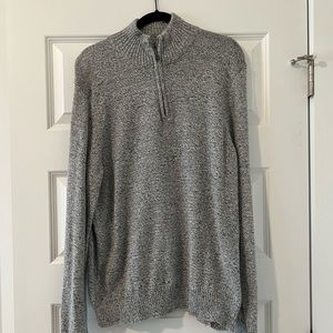 Gray Quarter Zip Sweater